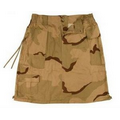 Women's Tri-Color Desert Camouflage Knee Length Skirt (XS to L)